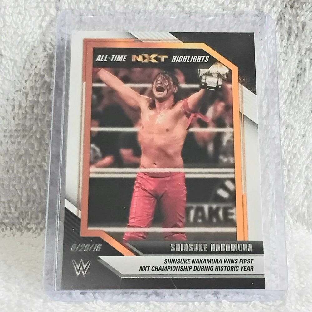5/$20 Mint 2022 Panini Shinsuke Nakamura Highlights NXT/WWE Card 23!!